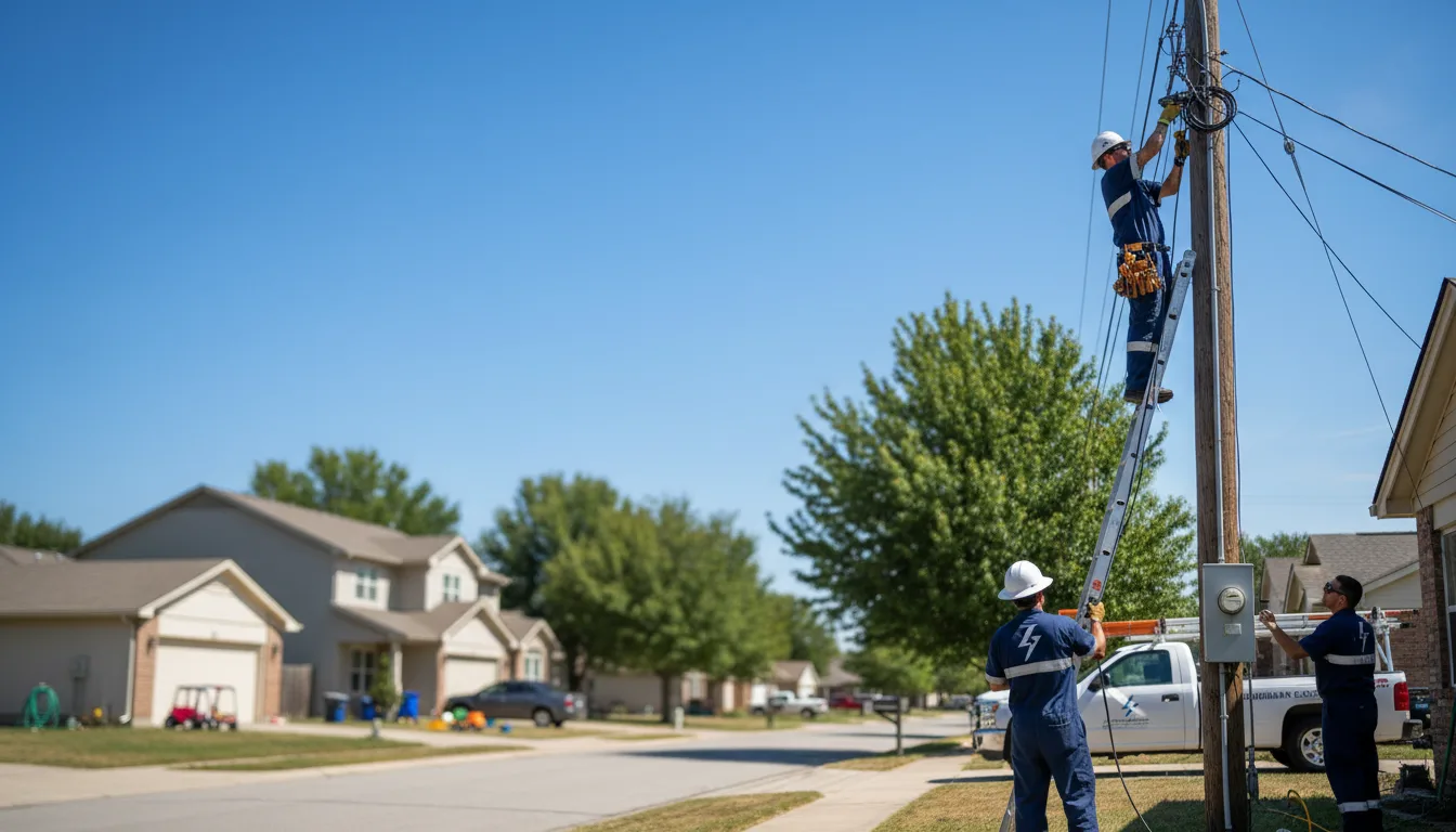 Residential electrician providing installation services in Alplaus, NY